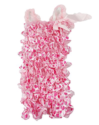 Algopix Similar Product 2 - Satin Lace Ruffle Baby Toddler Rompers