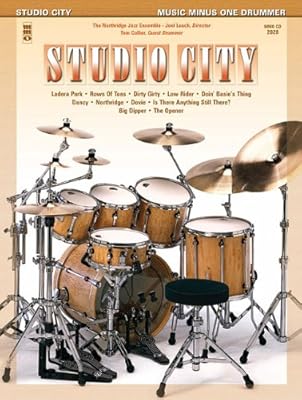 Music Minus One Jazz Drummer: Studio City (Sheet Music and CD Accompaniment)