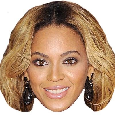 Beyonce Knowles Mask, Cardboard Face and Fancy Dress Mask