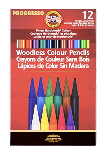 Koh I Noor Progresso Woodless Colored 12 Pencil Set Assorted Colored Pencils 8593539136057 Ebay