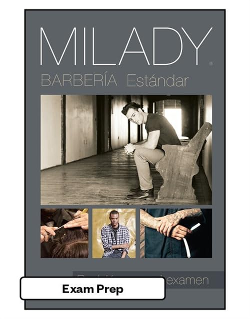 Spanish Translated Exam Review for Milady Standard Barbering by Milady