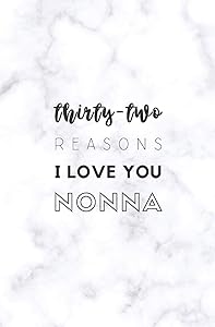 32 Reasons I Love You Nonna: Fill In Prompted Marble Memory Book