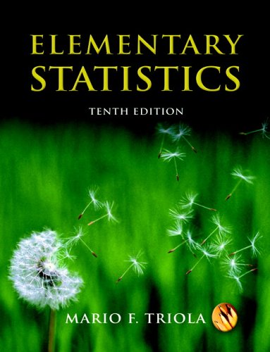 Elementary Statistics by Mario F. Triola