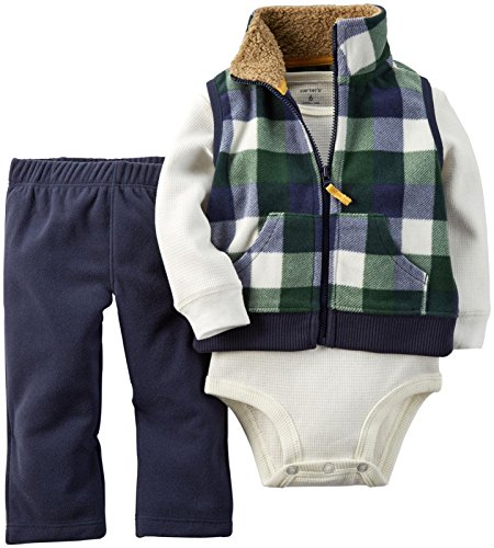 Carter's Baby Boys' 3 Piece Micro Vest Set (Baby)