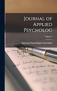 Journal of Applied Psycholog; Volume 2