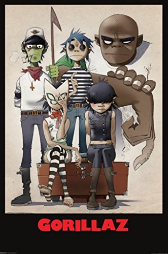 Gorillaz All Here Music Poster
