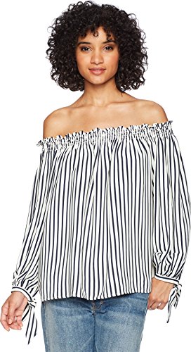 Algopix Similar Product 12 - Bardot Womens Santorini Top IvoryNavy