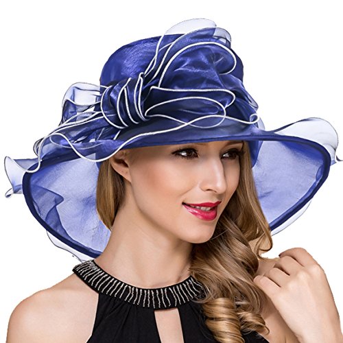 Algopix Similar Product 4 - Kentucky Derby Hats for Women Organza