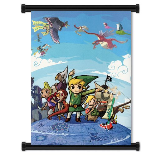 Legend of Zelda Wind Waker Game Fabric Wall Scroll Poster (16