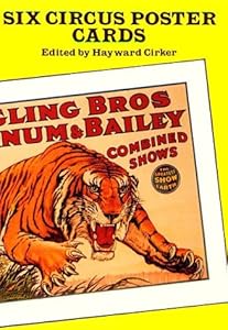 Six Circus Poster Postcards
