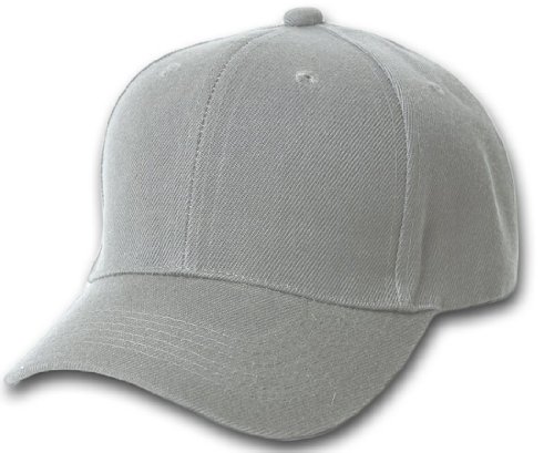 Plain Adjustable Velcro Baseball Cap