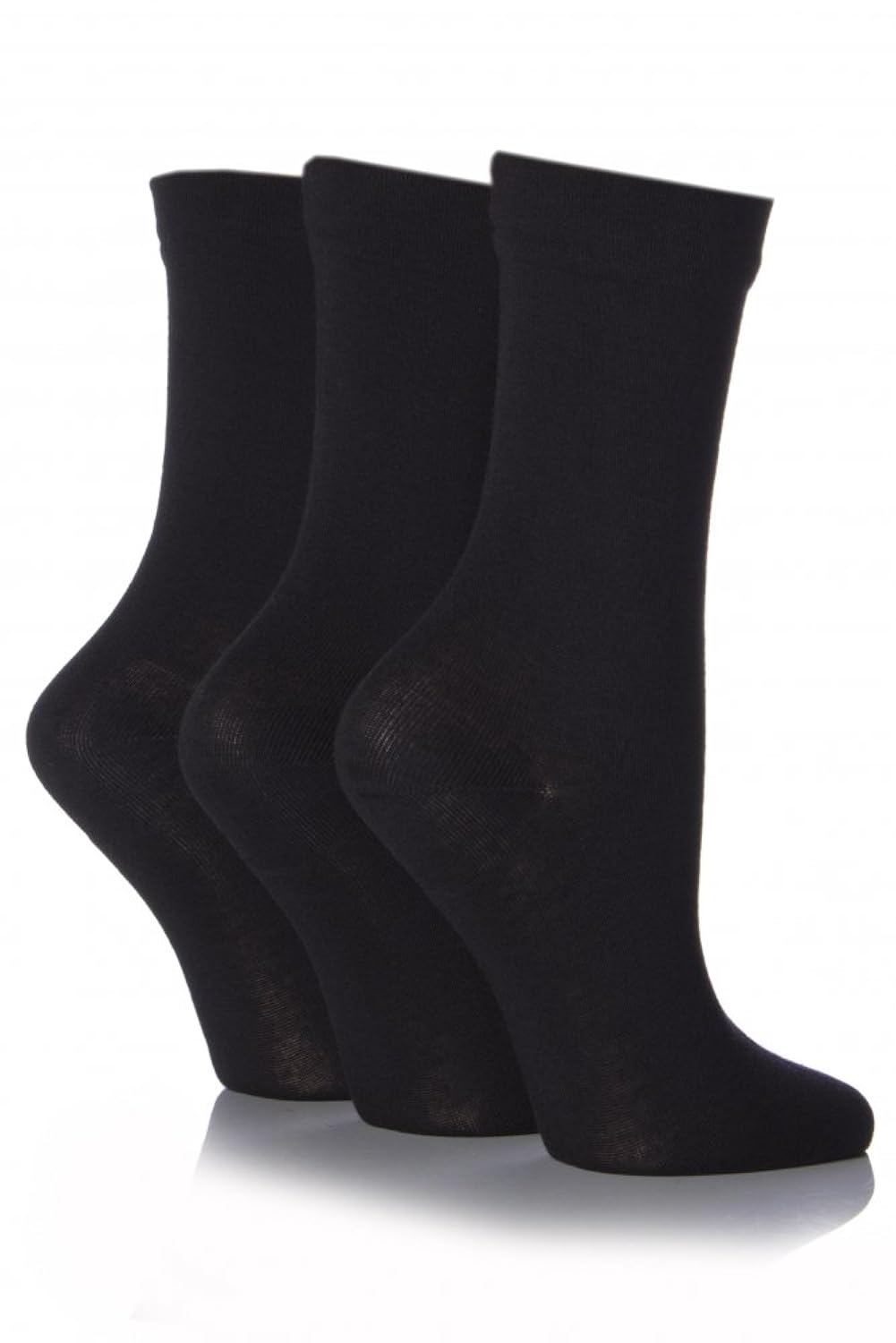 

SockShop Women's 3 Pair Gentle Grip Bamboo Socks