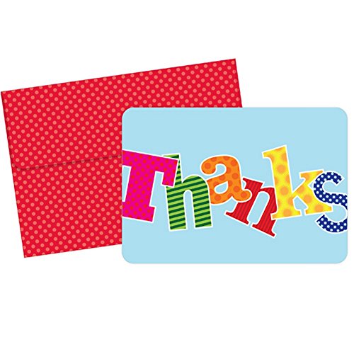 Carnival Thank You Note Cards With Envelopes - 24 Pack