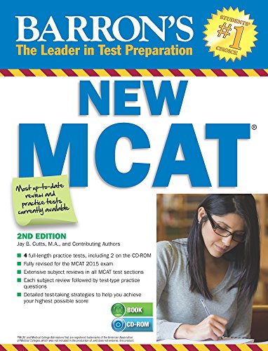 Barron's New MCAT with CD-ROM, 2nd Edition by Jay B. Cutts M.A.