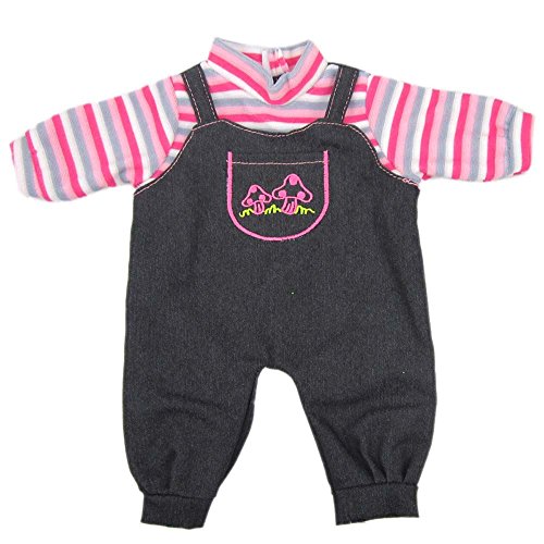 AOFUL 16 Inches Bitty Baby Doll's Clothes Jeans Wear Dress for American Girl Dolls