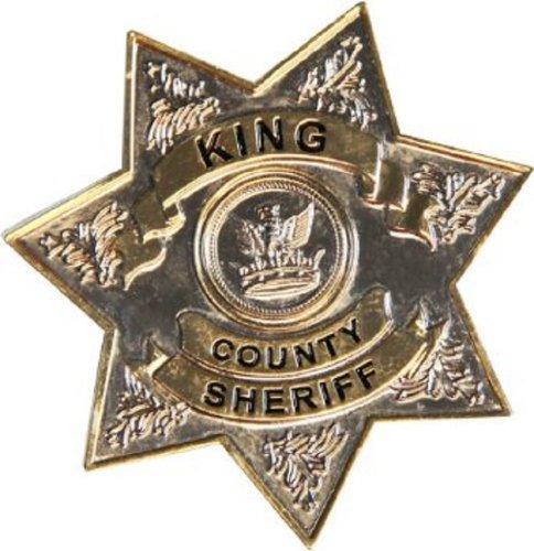 The Walking Dead King County Sheriff Metal Badge