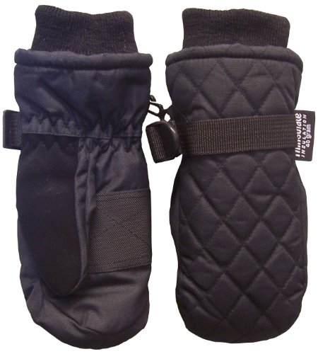 N'Ice Caps Unisex Adults Quilted Thinsulate and Waterproof Ski Mittens
