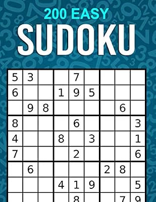 200 Easy Sudoku: Large Print One Puzzle Per Page