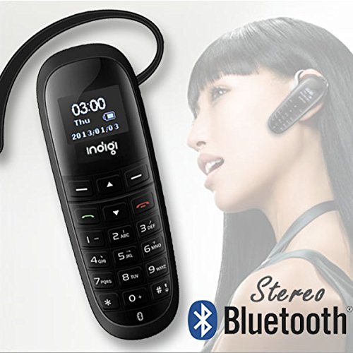 inDigi® Mini Wireless Handsfree Bluetooth Phone Headset Dialer Keys Caller ID LCD A2DP (US Seller - 3-5 Days Delivery Guaranteed)