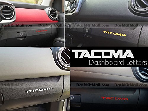 Toyota Tacoma 2016 2017 Dashboard Letter Insert Not Decals - Red