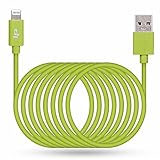 LP ライトニングUSBケーブル 3M 2.4A グリーン Apple MFI認証 (Made for iPhone取得) 充電 同期 Apple iPhone Plus 6 6 5seconds 5c 5 iPad Air mini mini2 iPad 4 iPod touch 5 and iPod nano 7 用