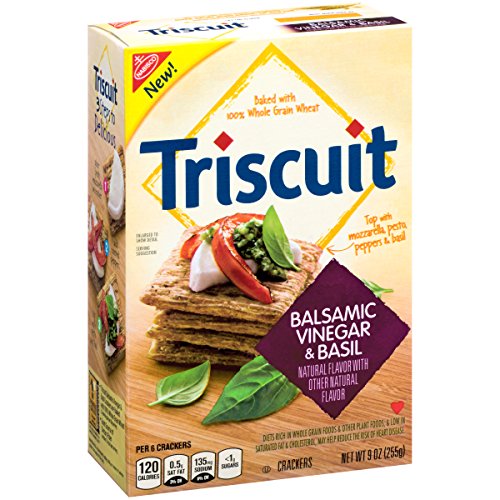 Triscuit Balsamic Vinegar and Basil Crackers, 9 Ounce