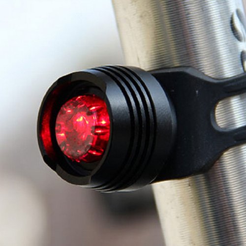 Voberry New Bike Bicycle Red LED Rear Light 3 modes Waterproof Tail Lamp Quick Release (a)