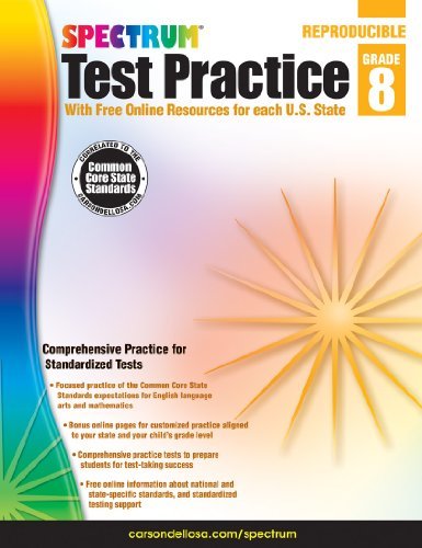 Test Practice, Grade 8 by Carson-Dellosa Publishing