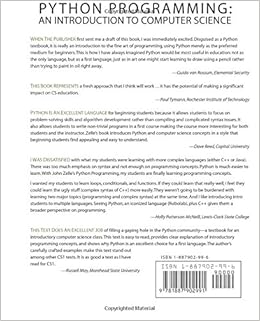 Python Programming: An Introduction to Computer Science: John Zelle ...