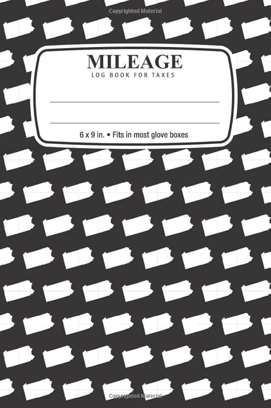 Mileage Log Book and Expenses Tracker For Taxes: Pennsylvania State: 6 x 9 in. • Fits in most glove boxes by Stylized Workbooks