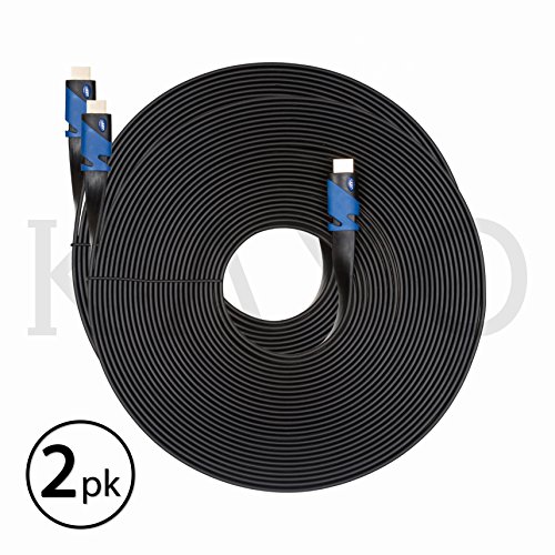 Algopix Similar Product 2 - FLAT HDMI Cable 50 FT  2 PKHigh
