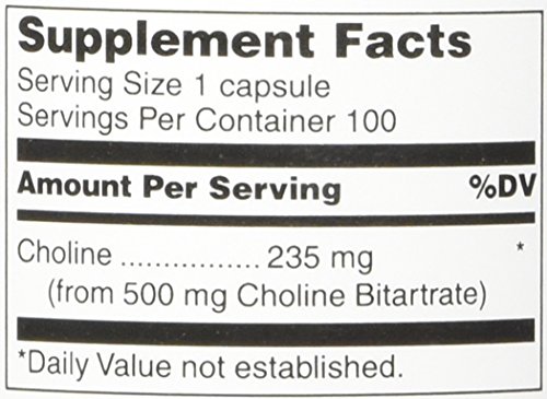 douglas labs - choline bitartrate 500 mg 100 capsules