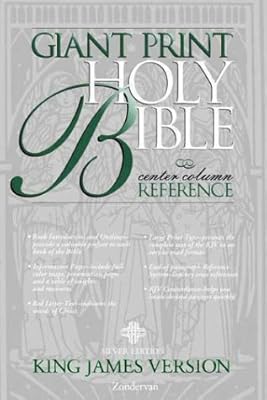 KJV Giant Print Reference Bible, Silver Edition