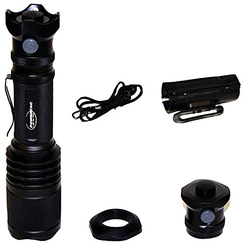 1 – Warrior Tactical Package, CREE XM-L LED, 650 lumens on high & up to 60 hours of runtime on firefly mode, 400m+ beam distance