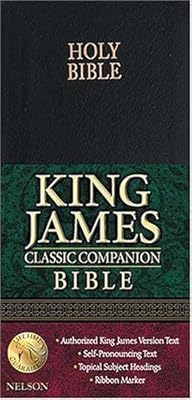 Holy Bible: King James Classic Companion Bible Black Bonded Leather Gilded-Gold Page Edges