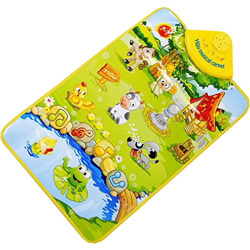 Dreaman Farm Animal Musical Music Touch Play Singing Gym Carpet Mat Toy Gift