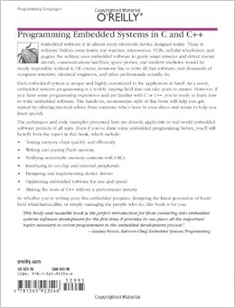 Amazon.com: Programming Embedded Systems in C and C++ (9781565923546 ...