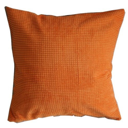 Pillow Cases Standard Size, CaseShell® Solid Orange Corn Kernels Pattern Polyester Throw Pillow Covers Pillowcase Sham Decor Cushion Slipcovers Square 17x17 Inch