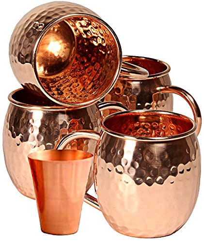 Algopix Similar Product 1 - Solid Copper Moscow Mule Copper Mugs