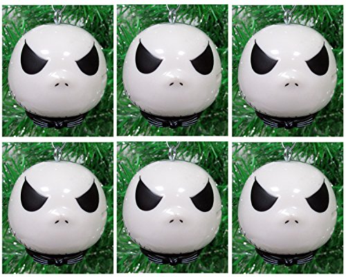 Disney NIGHTMARE BEFORE CHRISTMAS Ornament Set Featuring 6 Jack Skellington Christmas Tree Ornaments