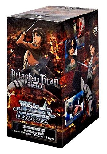Attack On Titan! Weiss Schwarz ENGLISH EDITION Weiss Weib Booster Box - 20 packs / 8 cards