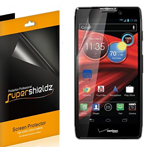 [6-Pack] SUPERSHIELDZ- High Definition Clear Screen Protector For Motorola Droid Razr HD / Droid Razr Maxx HD XT926 (Verizon) + Lifetime Replacements Warranty [6 Pack] - Retail Packaging
