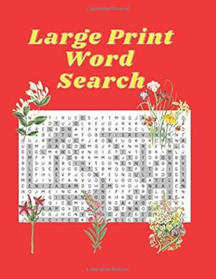 large print Word search