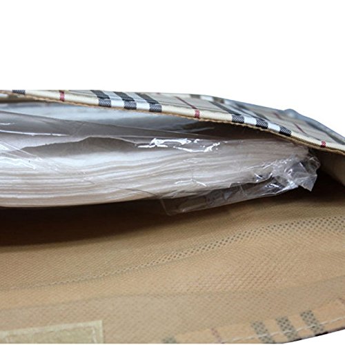 

HuaYang Car Sunvisor Beige Plaid Paper Towel Tissue Holder Box