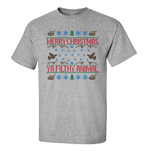 Jacted Up Tees Adult Merry Christmas YA Filthy Animal Men's T-Shirt
