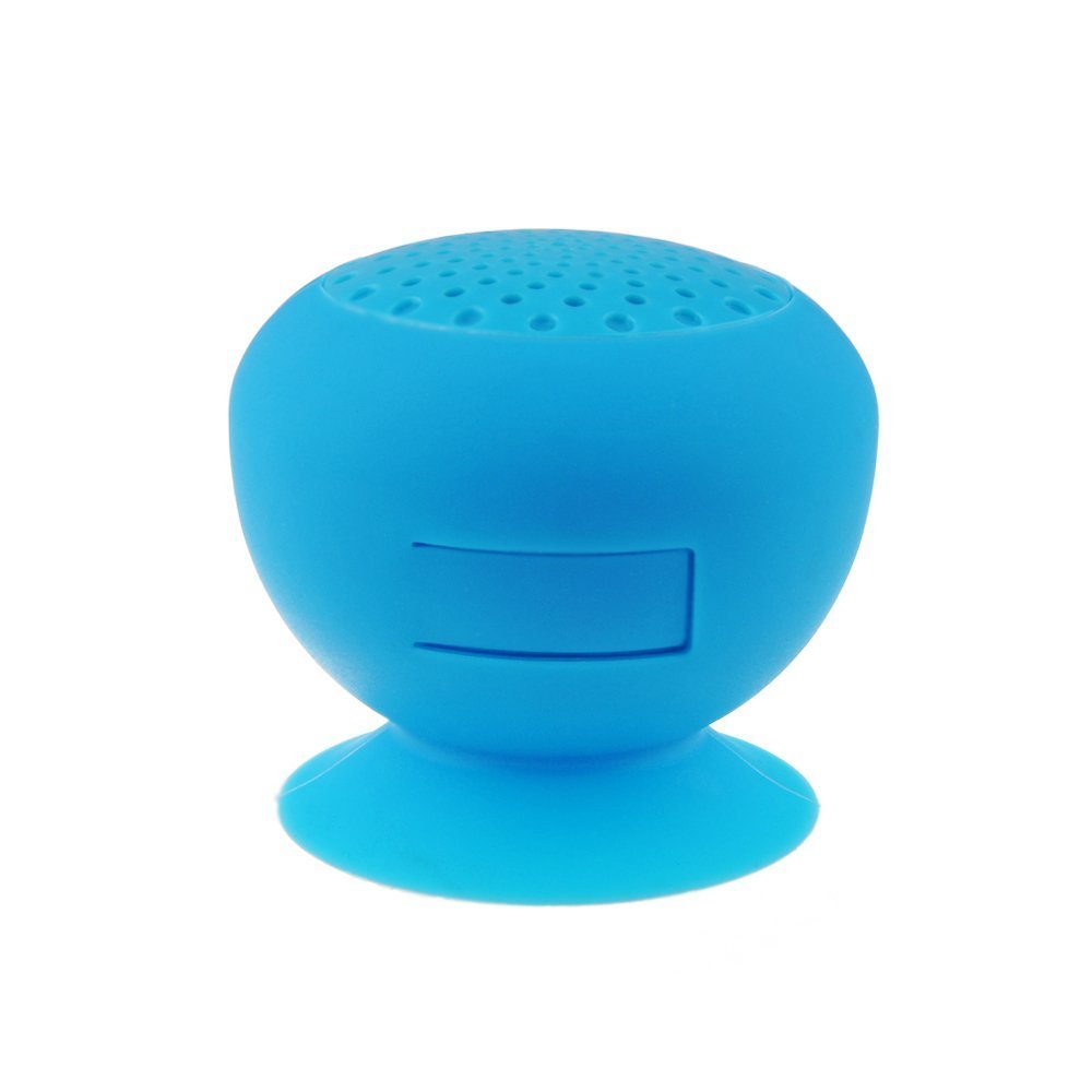

AFUNTA Bluetooth Waterproof Cordless Mini Mushroom Wireless Speaker with Suction Cup MIC Compatible with Apple iphone 4/4S, iPhone5/5S, ipad ipod, Sumsang galaxy S3 S4 S5, Note2 Note3, Tablet PC and any Bluetooth Devices and All Android Devices Support B