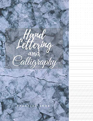 Hand Lettering and Calligraphy Practice Book: 55 Degree Slanted Angle Calligraphy Guide (35 pages) , Dashed Line Handwriting Practice (35 pages) & Dot Grid Paper (35 pages) / 105 Pages by Lettering and Calligraphy Haus Co.