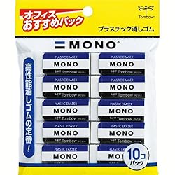 トンボ鉛筆 消しゴム MONO PE01 JCA-061 10個