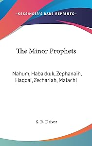 The Minor Prophets: Nahum, Habakkuk, Zephanaih, Haggai, Zechariah, Malachi by S R Driver