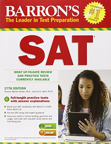 Barron's SAT, 27th Edition by Sharon Green; Ira K Wolf
